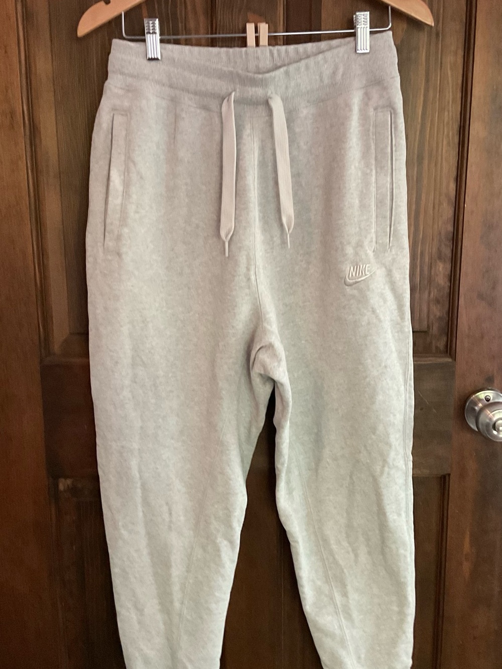 Nike Light Gray Fleece Sweatpants